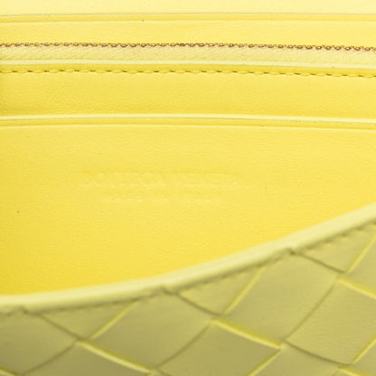 Bottega Veneta Intrecciato Wallet Yellow Leather — view 7