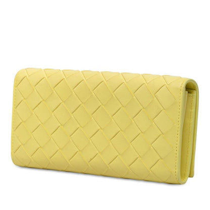 Bottega Veneta Intrecciato Wallet Yellow Leather — view 2