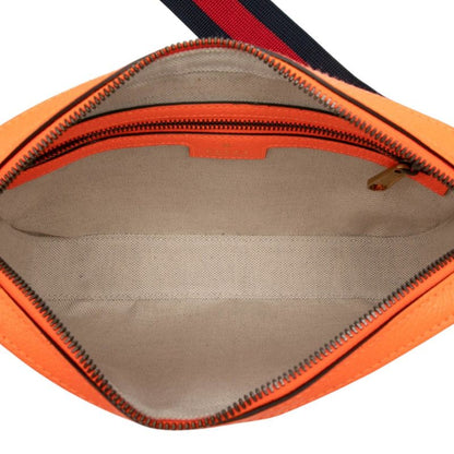 Gucci Ophidia GG Supreme Shoulder Bag Cross Orange Beige Leather — view 4
