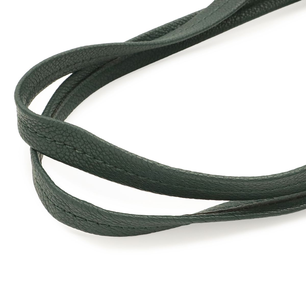 Celine Cabas Phantom Small Belt Tote Shoulder Bag Leather Dark Green Gold — view 5