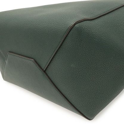 Celine Cabas Phantom Small Belt Tote Shoulder Bag Leather Dark Green Gold — view 3
