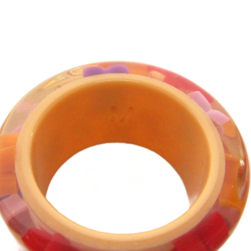 Louis Vuitton Bague Farandole Ring Monogram Resin M Beige Red YT — view 7