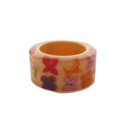 Louis Vuitton Bague Farandole Ring Monogram Resin M Beige Red YT — view 4