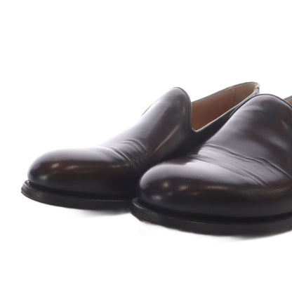 Celine Joseph Cheaney Slip on Shoes British Made Custom Loafers Leather Dark 4 — view 5