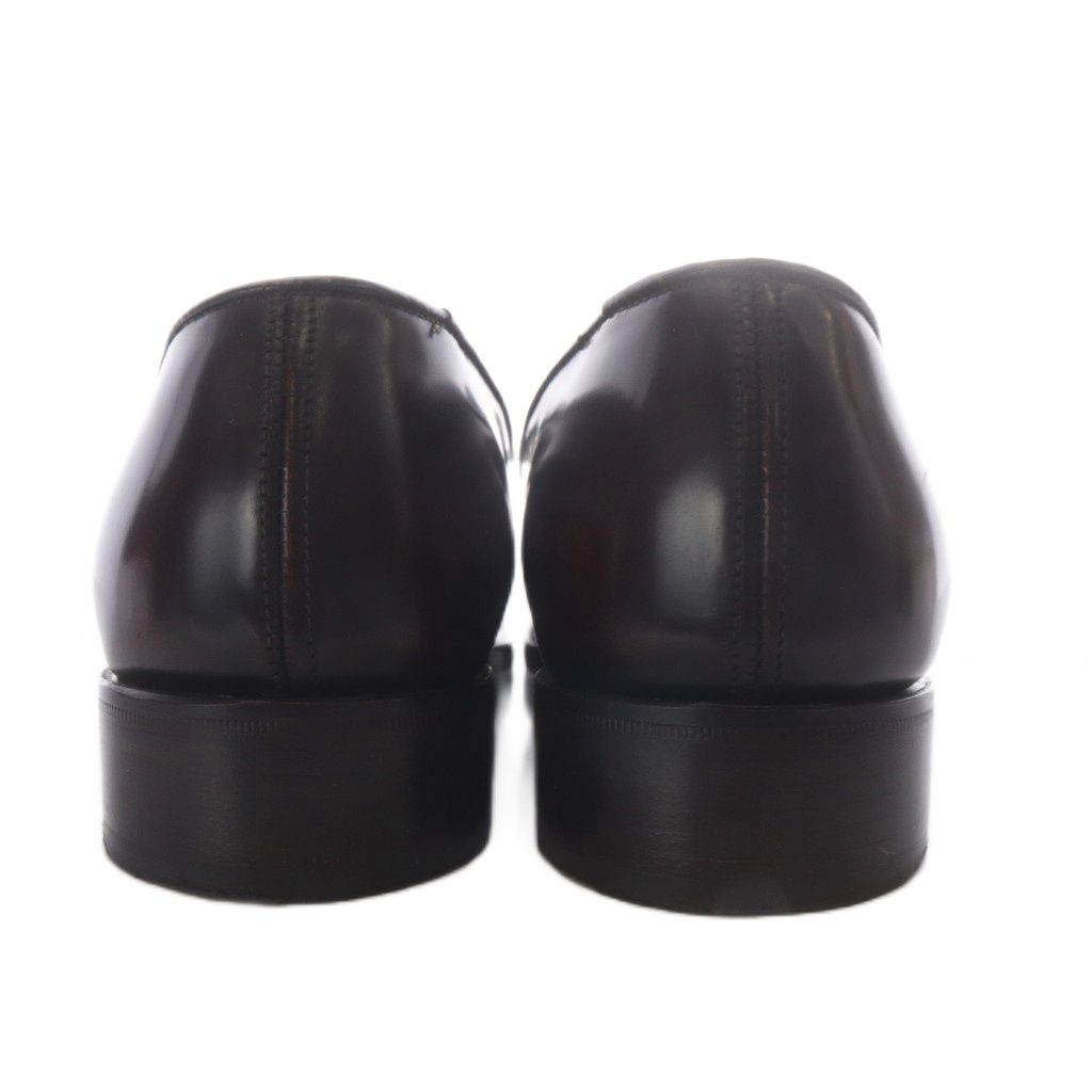 Celine Joseph Cheaney Slip on Shoes British Made Custom Loafers Leather Dark 4 — view 3