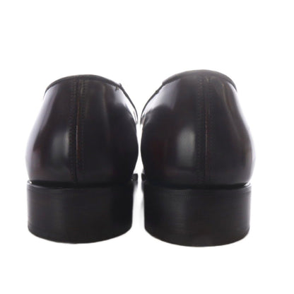 Celine Joseph Cheaney Slip on Shoes British Made Custom Loafers Leather Dark 4 — view 3