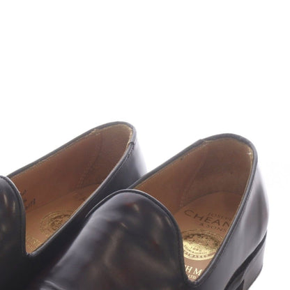 Celine Joseph Cheaney Slip on Shoes British Made Custom Loafers Leather Dark 4 — view 7