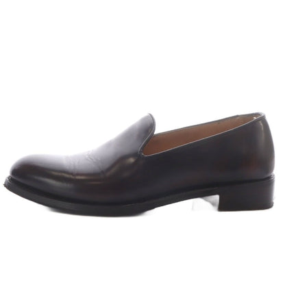 Celine Joseph Cheaney Slip on Shoes British Made Custom Loafers Leather Dark 4 — view 2