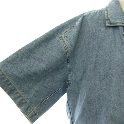 Bottega Veneta Denim Shirt Jacket T-Shirt 3/4 Sleeve 34 Indigo SY — view 6