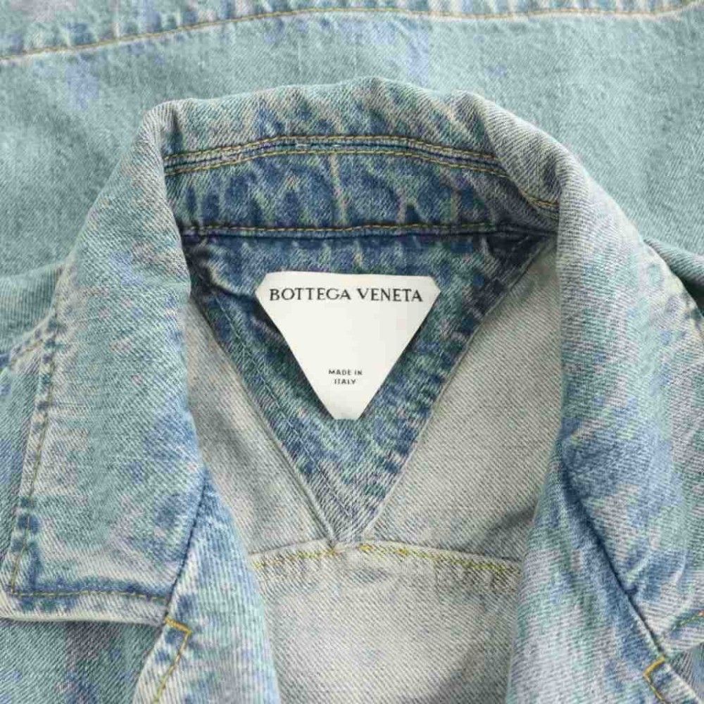 Bottega Veneta Denim Shirt Jacket T-Shirt 3/4 Sleeve 34 Indigo SY — view 7