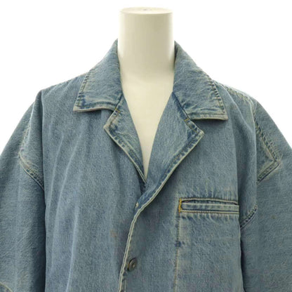 Bottega Veneta Denim Shirt Jacket T-Shirt 3/4 Sleeve 34 Indigo SY — view 5