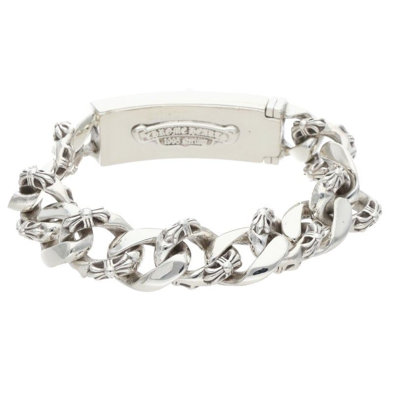Chrome Hearts ID Dagger ID Fancy Link Silver Bracelet — view 2