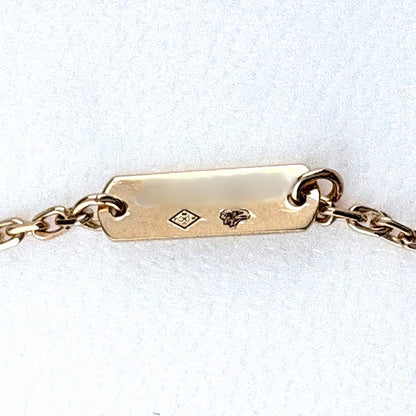 Van Cleef & Arpels Vintage Alhambra Necklace Pink Gold Pendant Pave Diamond — view 7