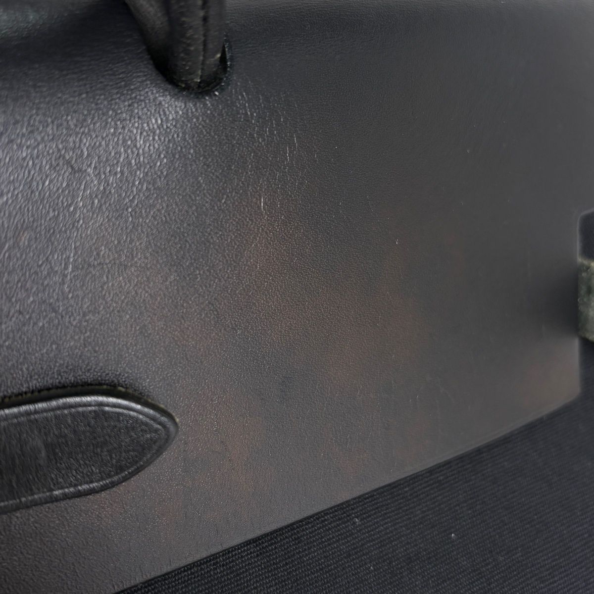 Hermes Herbag MM Handbag 2-Way Toile Officier Black — view 5