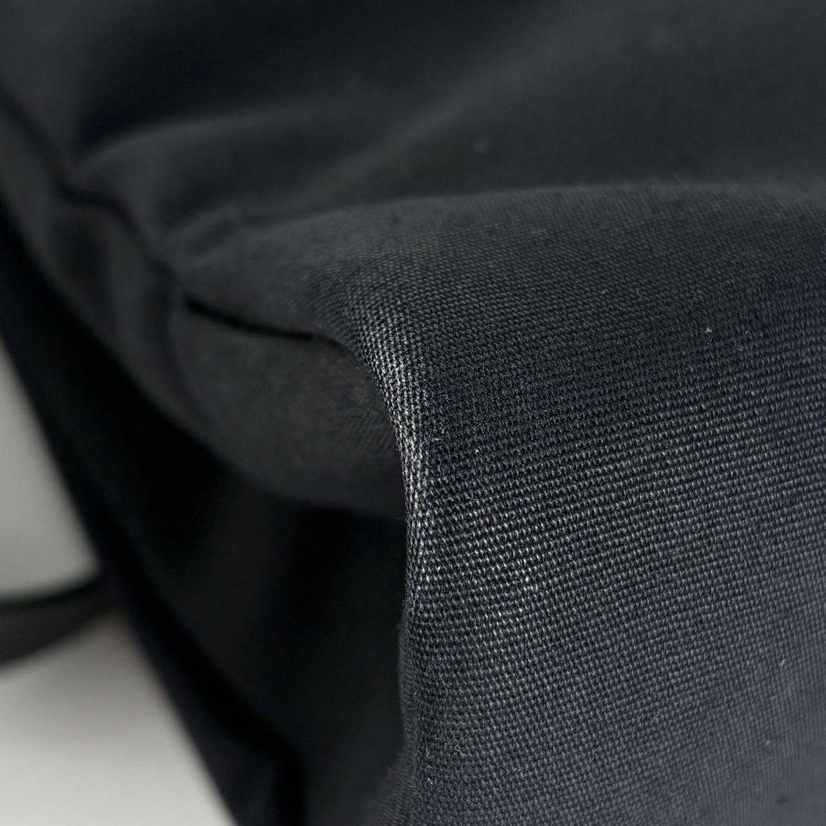 Hermes Herbag MM Handbag 2-Way Toile Officier Black — view 3