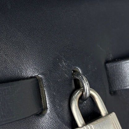 Hermes Herbag MM Handbag 2-Way Toile Officier Black — view 4