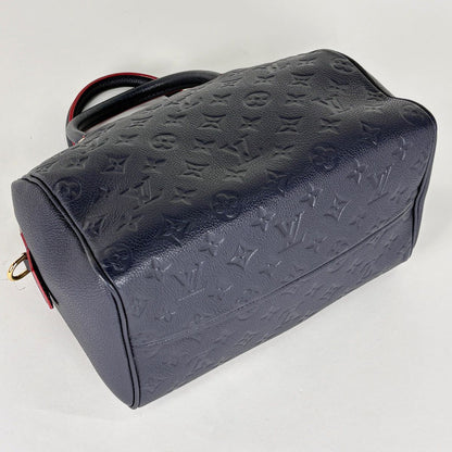 Louis Vuitton Speedy Bandouliere 25 Handbag 2-Way Monogram Empreinte Marine — view 2
