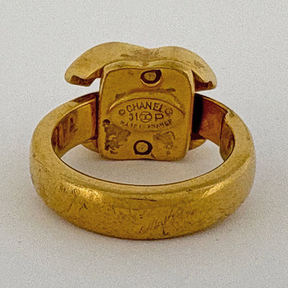 Chanel Ring CC Logo Gold Plated — view 3