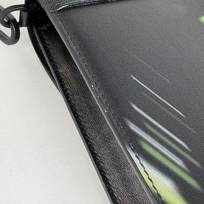 Prada Shoulder Bag Extra Studs Saffiano Leather Nero — view 5
