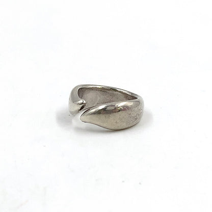 Tiffany & Co Elsa Peretti Feather Silver Ring — view 2