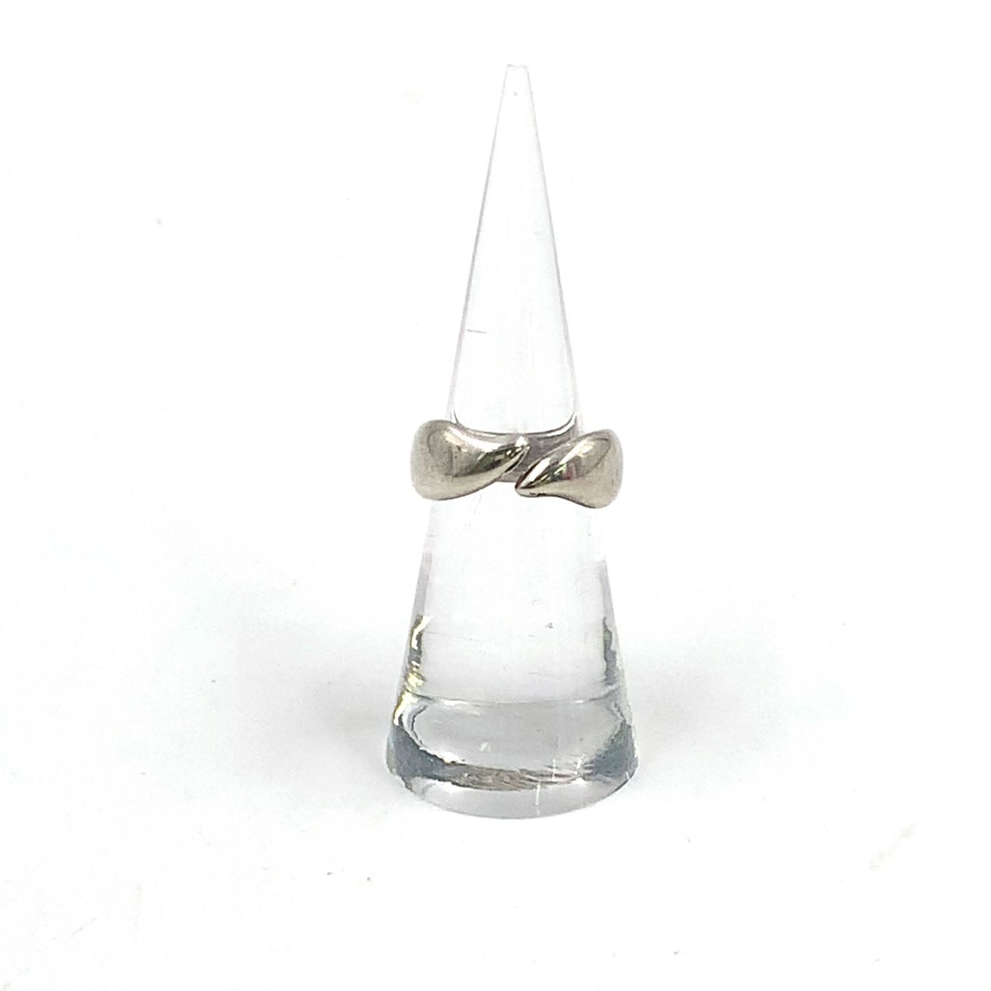 Tiffany & Co Elsa Peretti Feather Silver Ring — view 5
