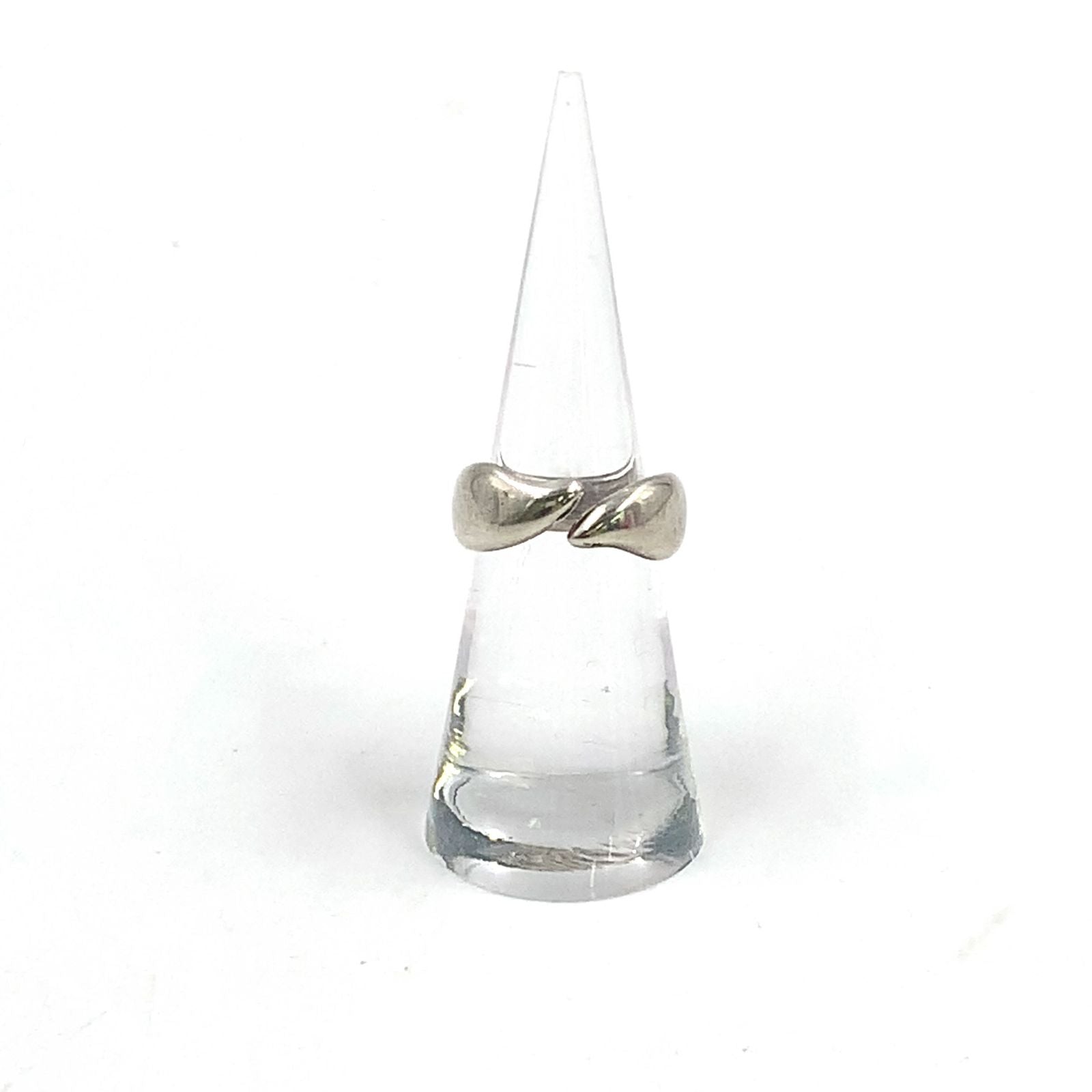 Tiffany & Co Elsa Peretti Feather Silver Ring — view 5