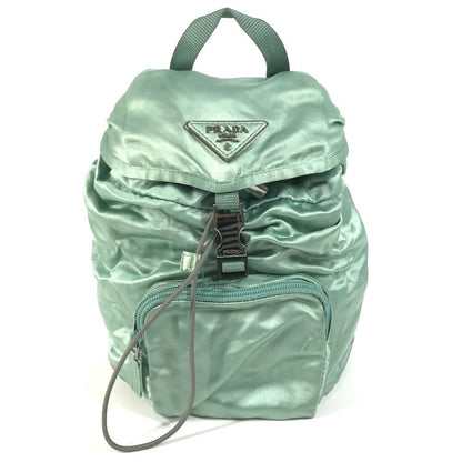 Prada Backpack Satin Green