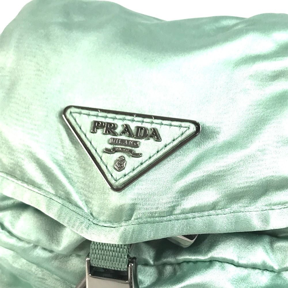 Prada Backpack Satin Green — view 2