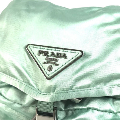 Prada Backpack Satin Green — view 2