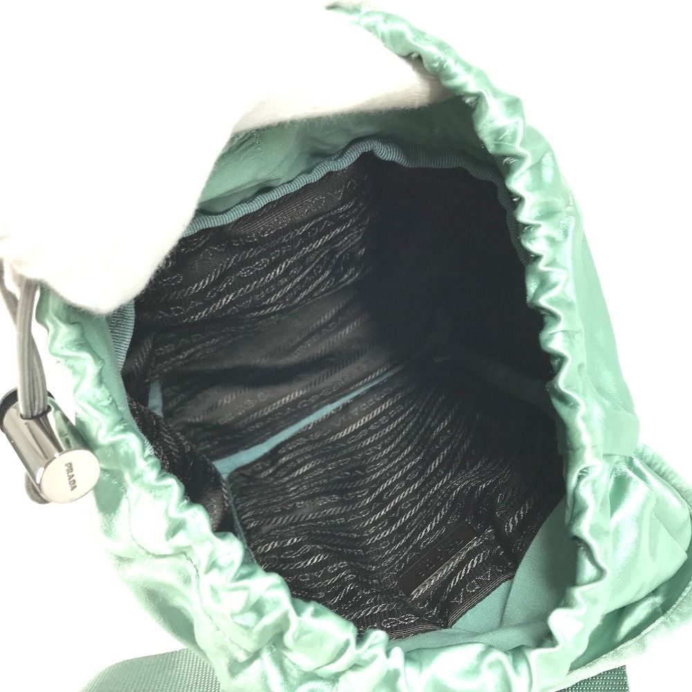 Prada Backpack Satin Green — view 6