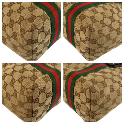 Gucci Sherry Line Beige Brown GG Canvas Tote Shoulder Bag — view 4