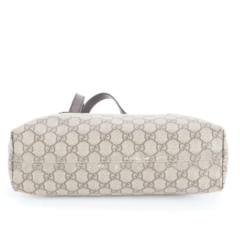 Gucci GG Supreme Leather Tote Bag Shoulder Hand Brown 181086 Women's ERE Cw47-2