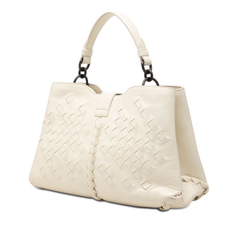 Bottega Veneta Intrecciato Napoli 2-Way Shoulder Bag Off White Leather — view 2