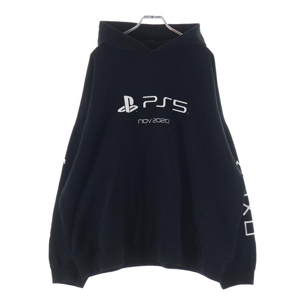 Balenciaga Playstation Boxy Hoodie Pullover Black — view 2
