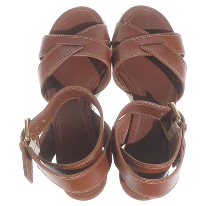 Louis Vuitton Boundary Line Platform Sandals Brown — view 4