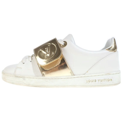 Louis Vuitton Front Low Line Low-Cut Sneakers White Gold