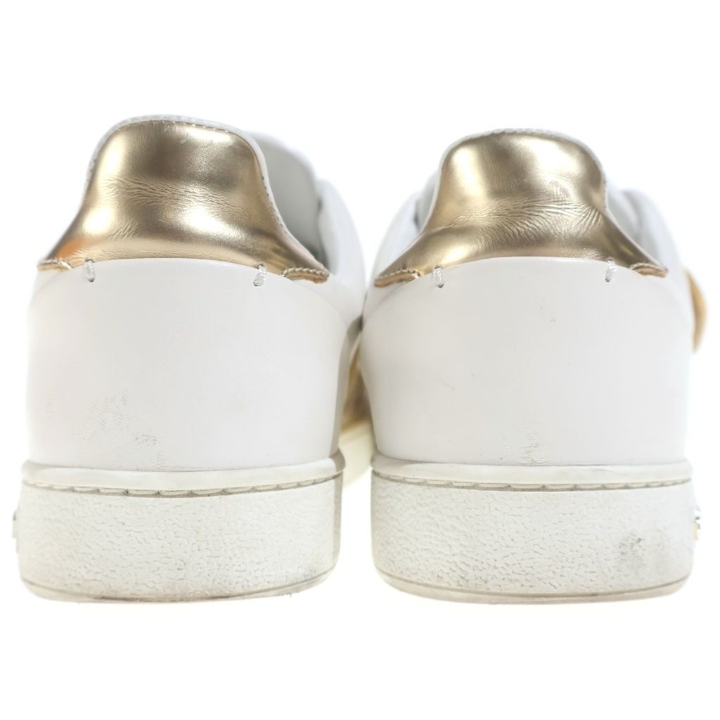 Louis Vuitton Front Low Line Low-Cut Sneakers White Gold — view 3