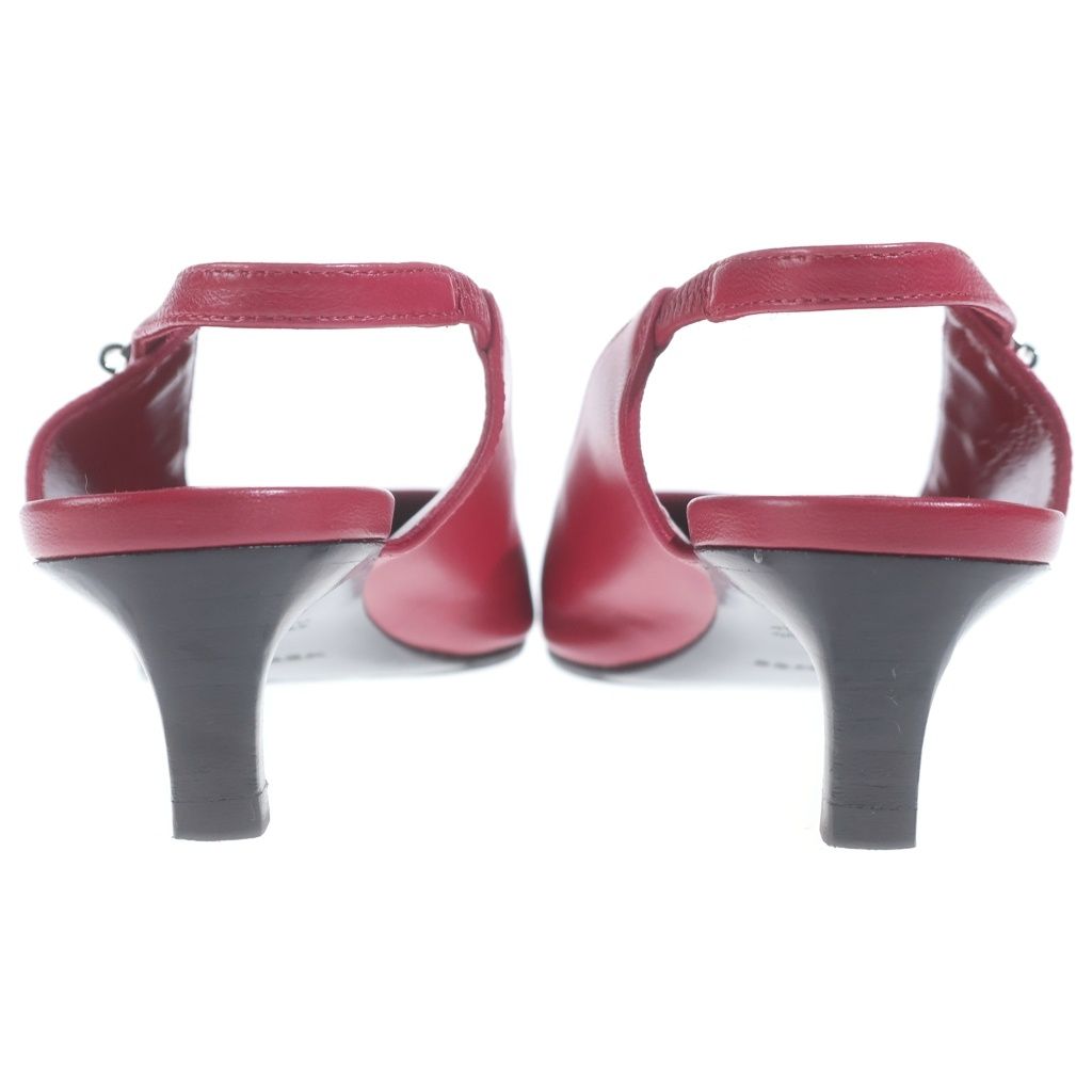 Hermes Lovely Flat Shoes Heels Pumps Kelly Pointed Toe Rose — view 3