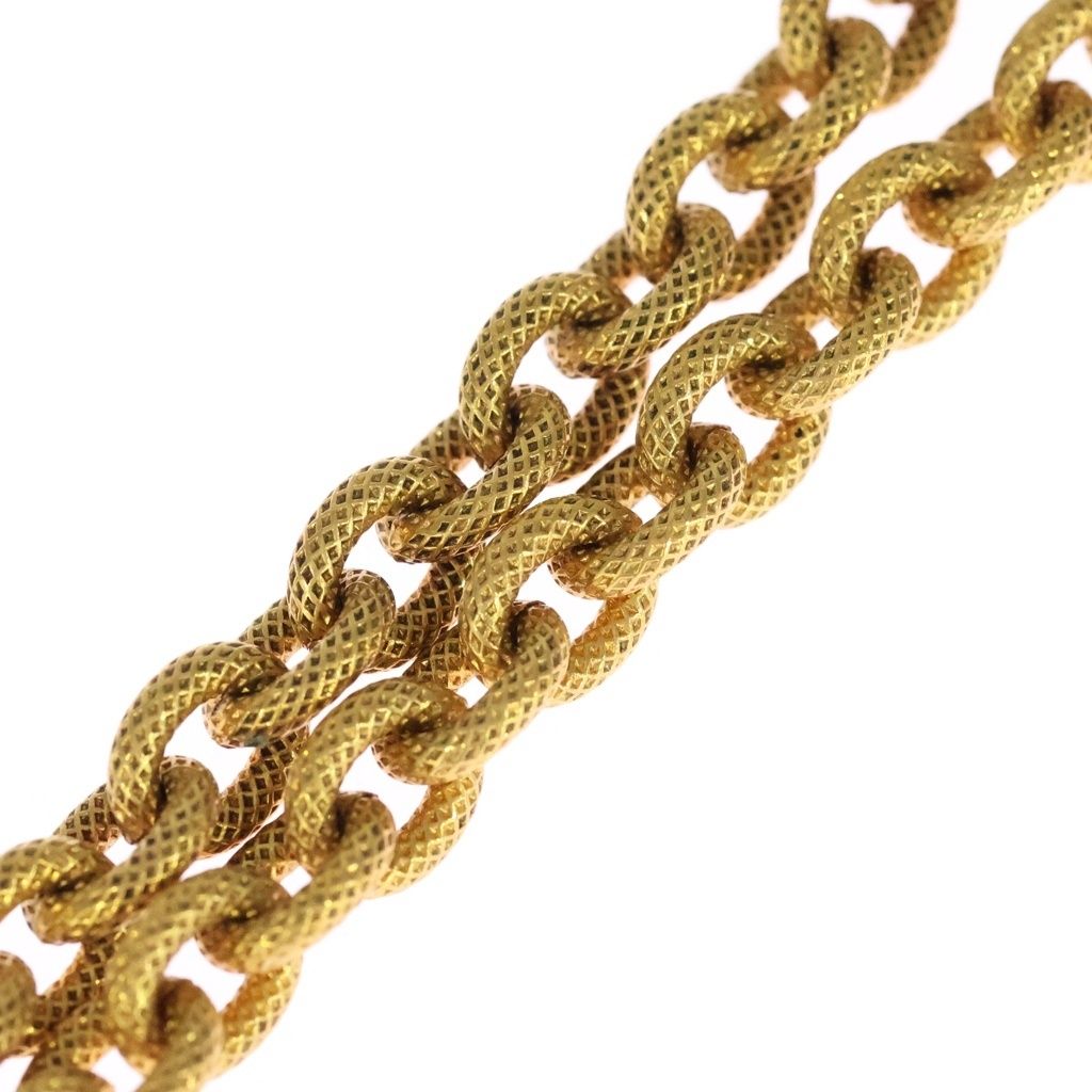 Chanel CC Logo Lava Long Pendant Chain Gold — view 4