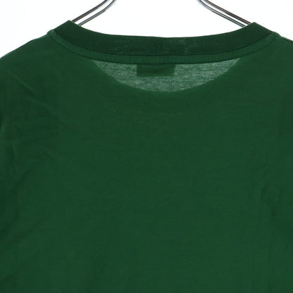 Celine T-Shirt Cropped Logo Print Short Sleeve Green — view 4