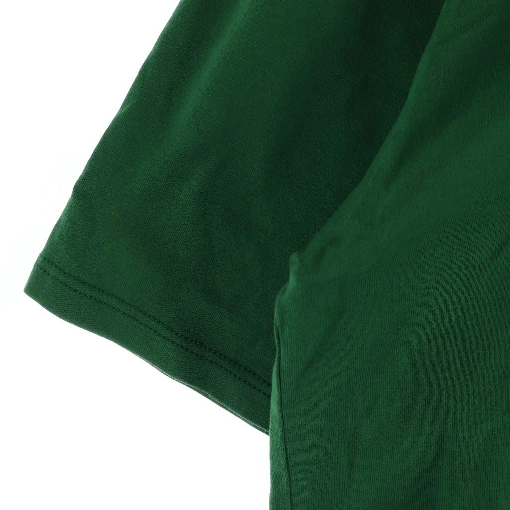 Celine T-Shirt Cropped Logo Print Short Sleeve Green — view 5