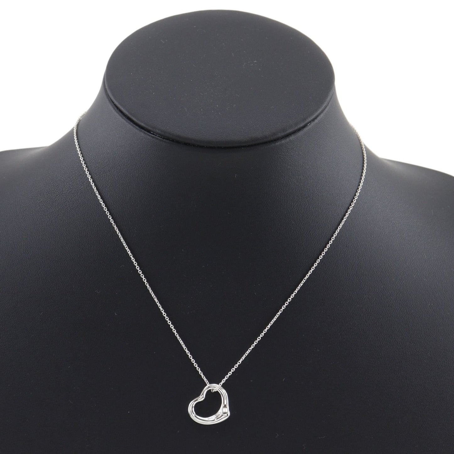 Tiffany & Co Open Heart Elsa Peretti 925 Sterling Silver Necklace — view 2