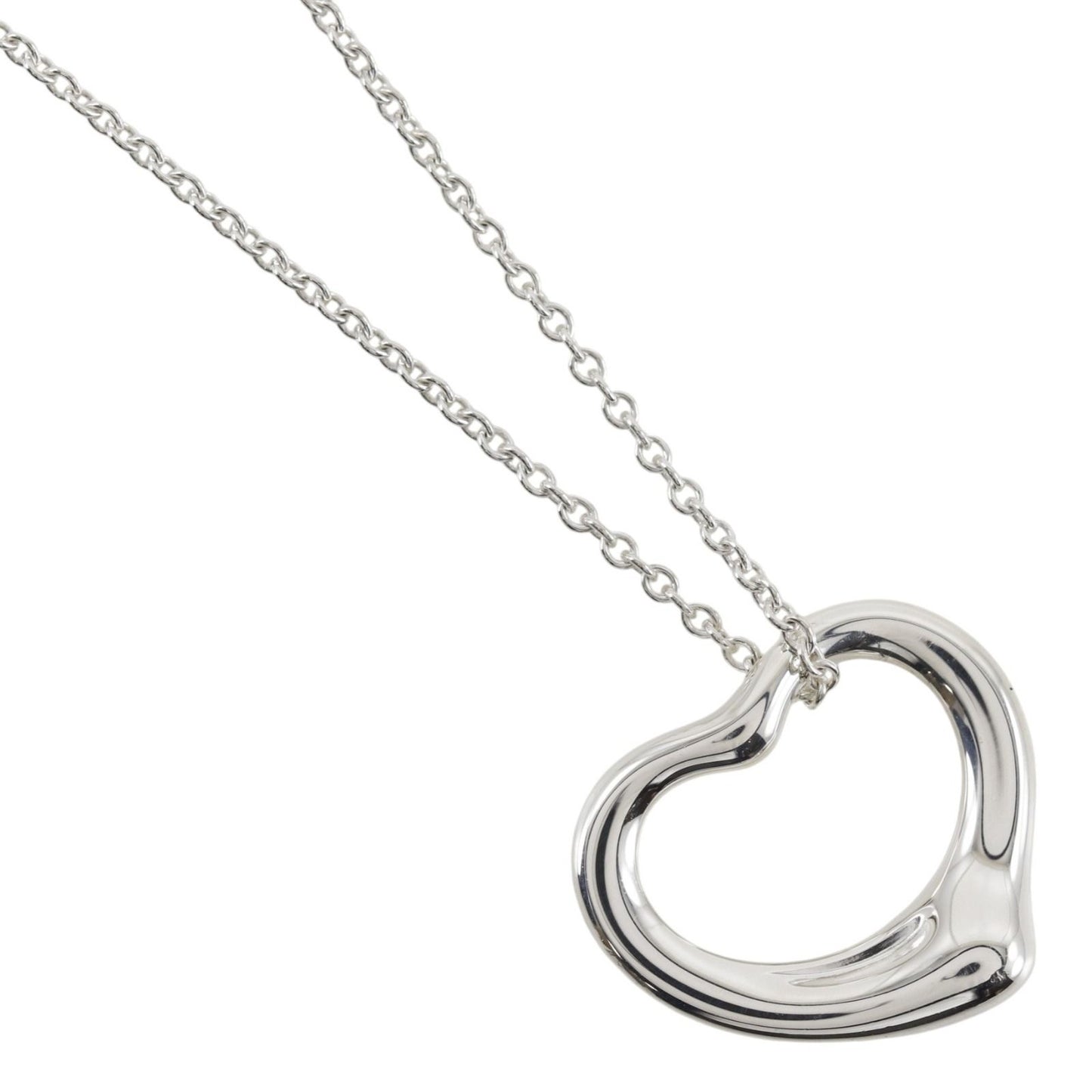 Tiffany & Co Open Heart Elsa Peretti 925 Sterling Silver Necklace