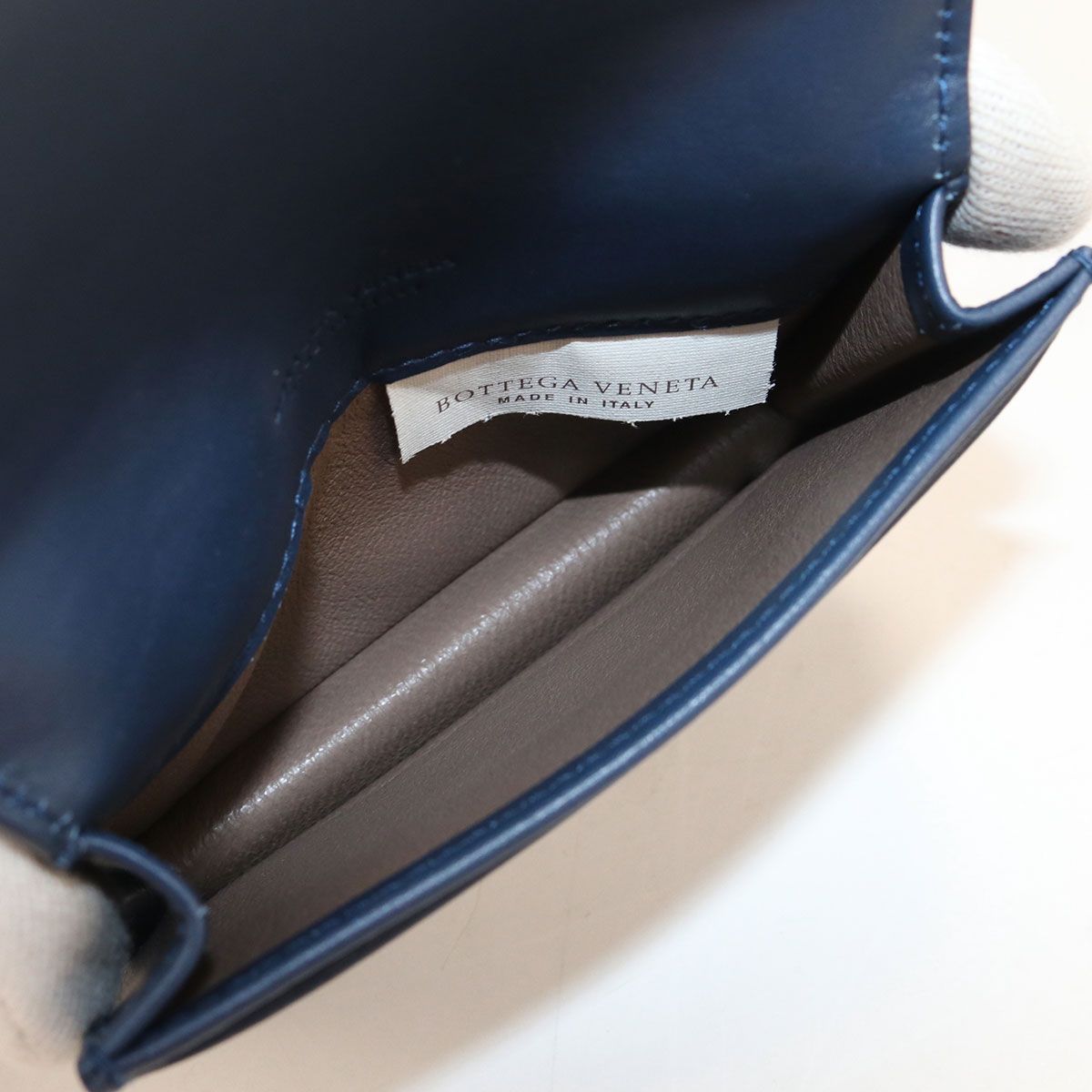 Bottega Veneta Business Card Case Intrecciato Holder Calf — view 4