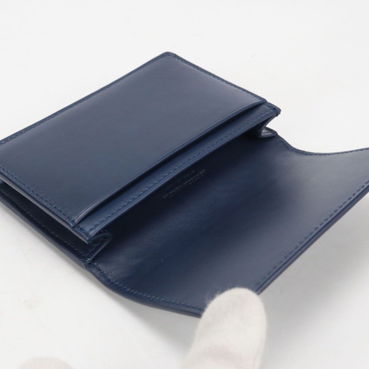 Bottega Veneta Business Card Case Intrecciato Holder Calf — view 3
