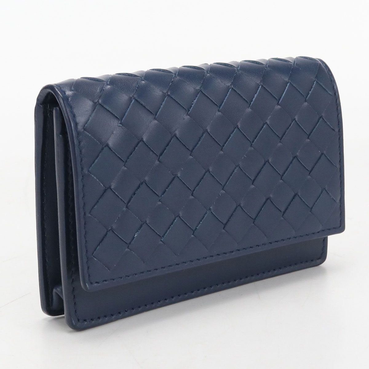 Bottega Veneta Business Card Case Intrecciato Holder Calf