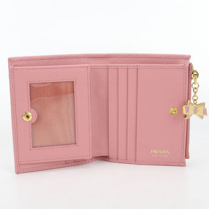 Prada Saffiano Leather Bifold Wallet Calf — view 3