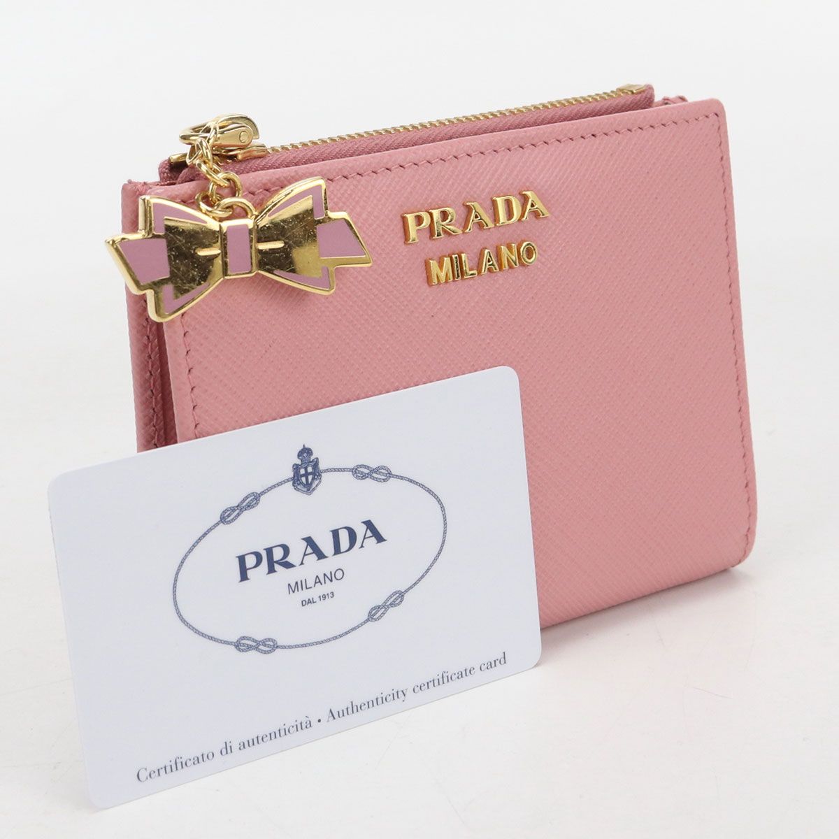 Prada Saffiano Leather Bifold Wallet Calf