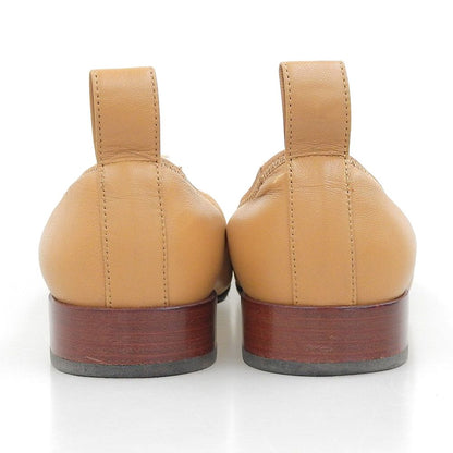 Loewe Leather Soft Ballerina Ballet Shoes Light Brown — view 5