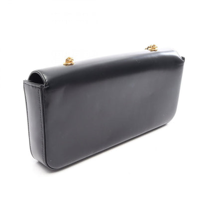Celine Shoulder Bag Claude Triomphe Large Black Leather Chain — view 2
